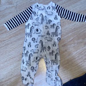 Wonder Nation Zip up Footie Pajamas